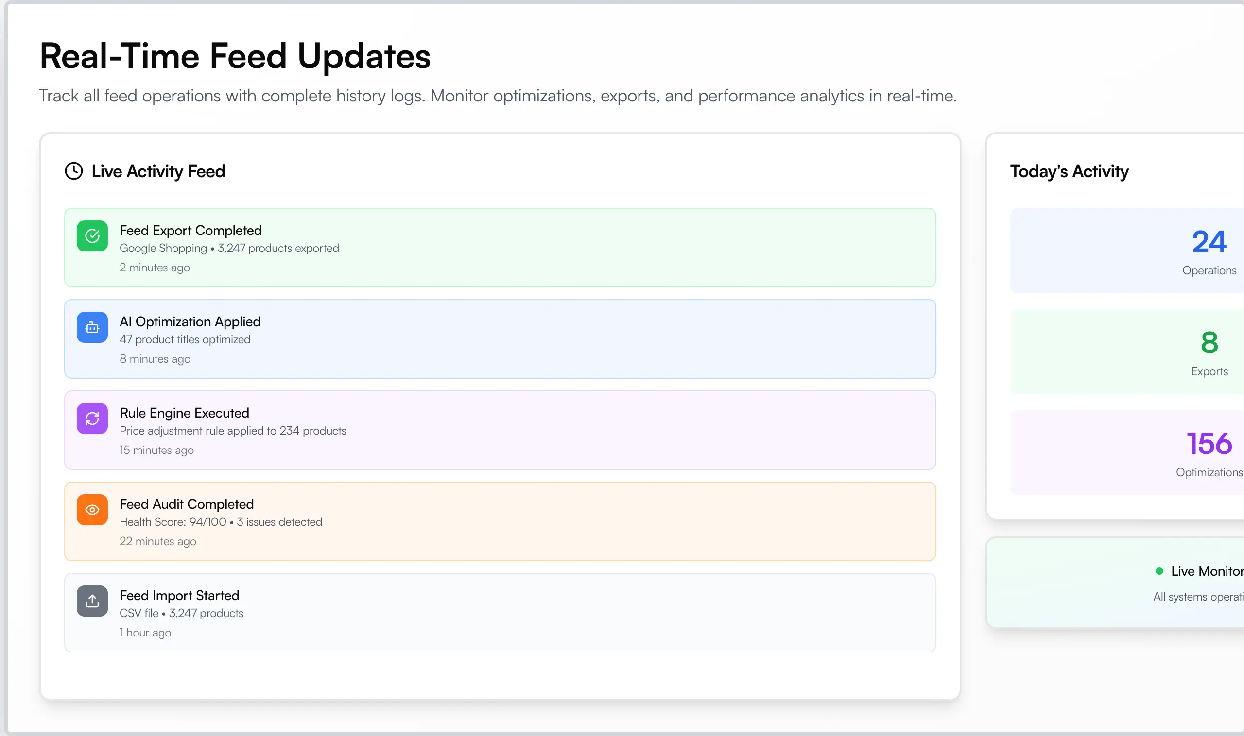 Real-Time Feed Updates